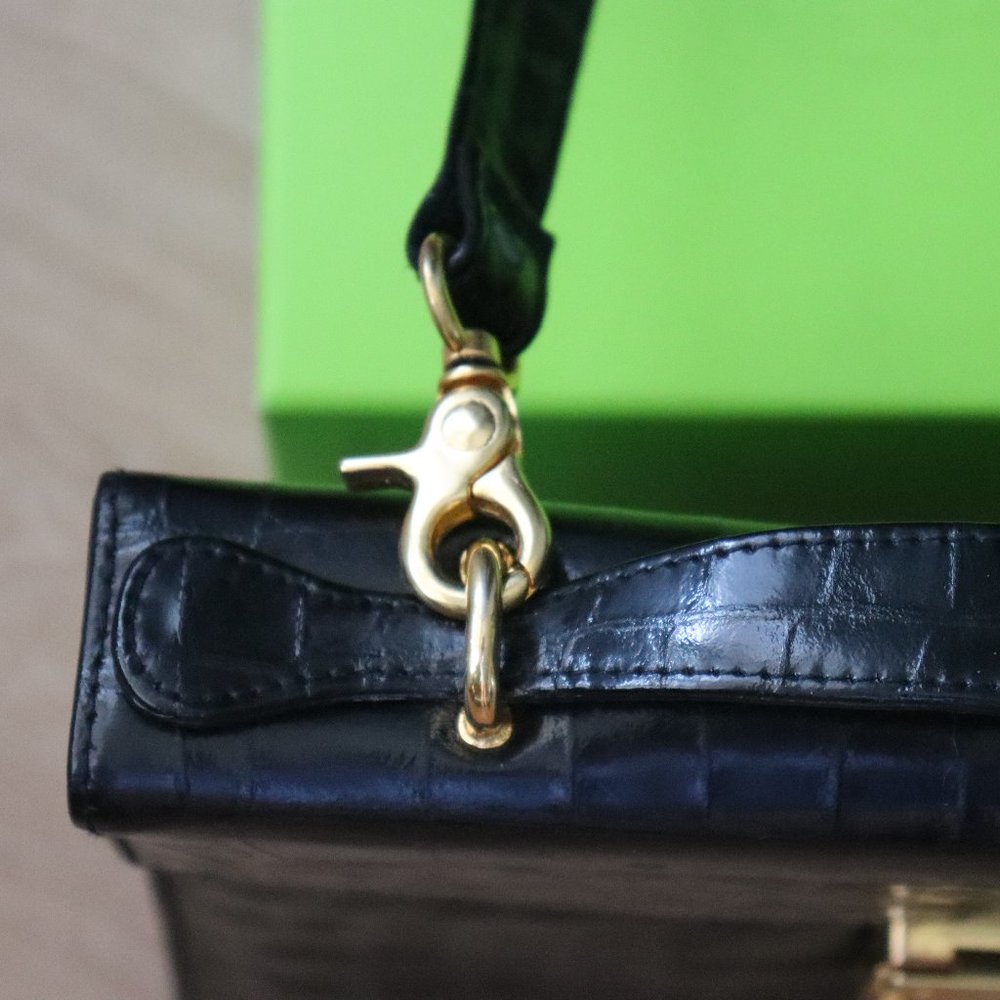 Vintage Fred Hayman BH Patent Leather Satchel With Removable Strap - Picture 14 of 16